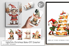 Christmas Bake-Off Digital Paper Product Image 1