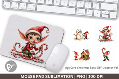 Christmas Bake-Off Disaster Mouse Pad Product Image 1