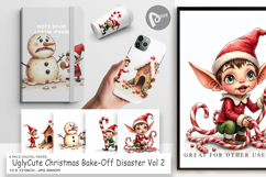 Christmas Bake-Off Digital Paper Product Image 1