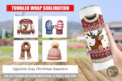Cozy Christmas Sweaters Tumbler Product Image 1