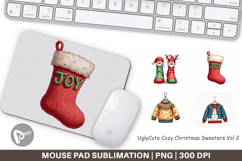 Cozy Christmas Sweaters Mouse Pad Product Image 1