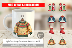Cozy Christmas Sweaters Mug Wrap Product Image 1