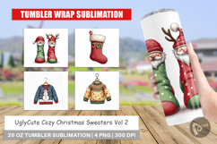 Cozy Christmas Sweaters Tumbler Product Image 1