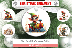 Elf Workshop Antics Ornament Product Image 1
