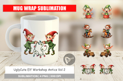 Elf Workshop Antics Mug Wrap Product Image 1
