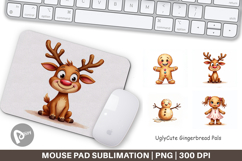UglyCute Gingerbread Pals Mouse Pad Product Image 1