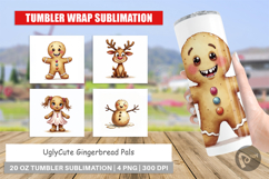 UglyCute Gingerbread Pals Tumbler Product Image 1