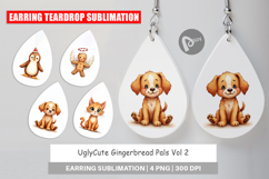 UglyCute Gingerbread Pals Earring Product Image 1