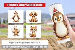 UglyCute Gingerbread Pals Tumbler Product Image 1