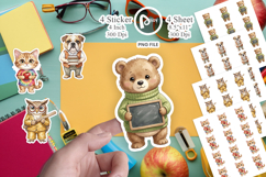 UglyCute Groovy Animal Teacher Sticker Product Image 1