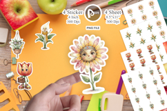 UglyCute Groovy Plant Teacher Sticker Product Image 1