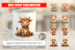 Highland Cow Farm Friends Mug Wrap Product Image 1