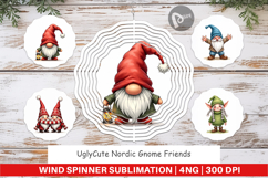 Nordic Gnome Friends Wind Spinner Product Image 1