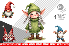 Nordic Gnome Friends Clipart Product Image 1