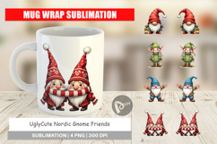 Nordic Gnome Friends Mug Wrap Product Image 1