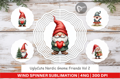 Nordic Gnome Friends Wind Spinner Product Image 1