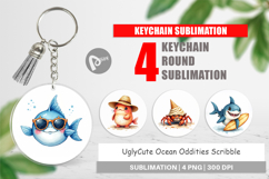 UglyCute Ocean Oddities Keychain Product Image 1