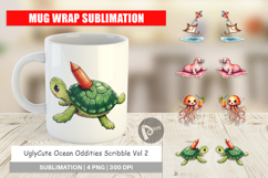 UglyCute Ocean Oddities Mug Wrap Product Image 1