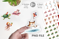 UglyCute Ocean Oddities Sticker Product Image 1