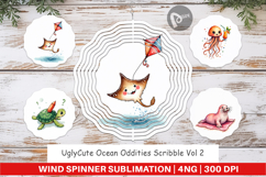 UglyCute Ocean Oddities Wind Spinner Product Image 1