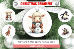 Winter Sports Animals Ornament Product Image 1