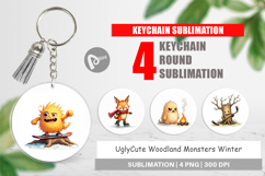 Woodland Monsters Sports Keychain Product Image 1