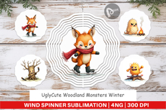 Woodland Monsters Wind Spinner Product Image 1