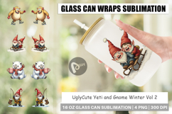 Yeti &amp; Gnome Winter Games Glass Can Product Image 1