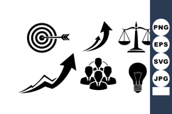Business Growth Success Icons Concept Illustration Product Image 1