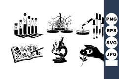 Scientific Biology Research Microscope Vector Illustration Product Image 1