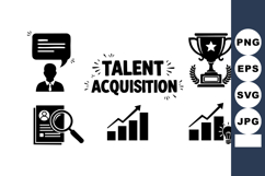 Talent Acquisition Concept Recruitment Icons Success Product Image 1