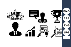 Talent Acquisition Icons Business Trophy Chart Product Image 1
