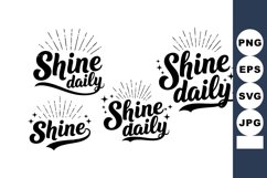 Shine Daily Inspirational Typography Design Set Product Image 1
