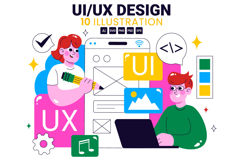 10 Ui Ux Design Vector Illustration Product Image 1