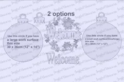 Christmas Ball Welcome Sign SVG | Winter Holiday Sign SVG Product Image 2