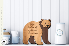 Mountain Cabin Laser Cut Signs | Layered Bear Signs Product Image 4