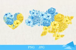 Ukraine watercolor map, heart, Stand with Ukraine, support Ukraine, pray for Ukraine