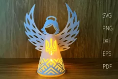 3d angel paper lantern cut file for cricut