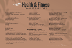 Ultimate Health and Fitness Planner Bundle Product Image 2