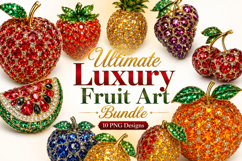 Ultimate Luxury Fruit Art Bundle,Luxury Fruit Clipart Bundle Product Image 1