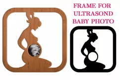 Frame for ultrasound baby photo, Pregnant Women Photo frame Product Image 2