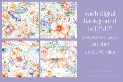 Umbrella Patterns, Pretty Flowers Seamless Patterns, s12 Product Image 2