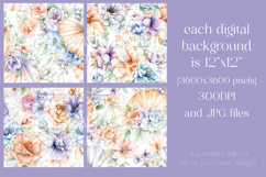 Umbrella Patterns, Pretty Flowers Seamless Patterns, s13 Product Image 2