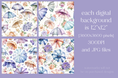Umbrella Patterns, Pretty Flowers Seamless Patterns, s16 Product Image 2