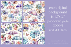 Umbrella Patterns, Pretty Flowers Seamless Patterns, s3 Product Image 2