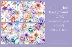 Umbrella Patterns, Pretty Flowers Seamless Patterns, s4 Product Image 2