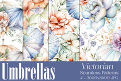 Umbrella Patterns, Pretty Flowers Seamless Patterns, s5 Product Image 1