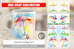 Mug Wrap Design Umbrella and Egg Product Image 1