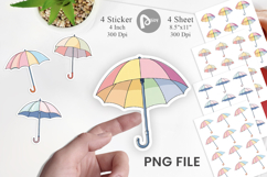 Spring Umbrella Sticker Product Image 1