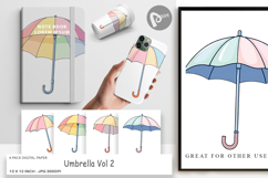 Digital Paper Spring Umbrella Product Image 1
